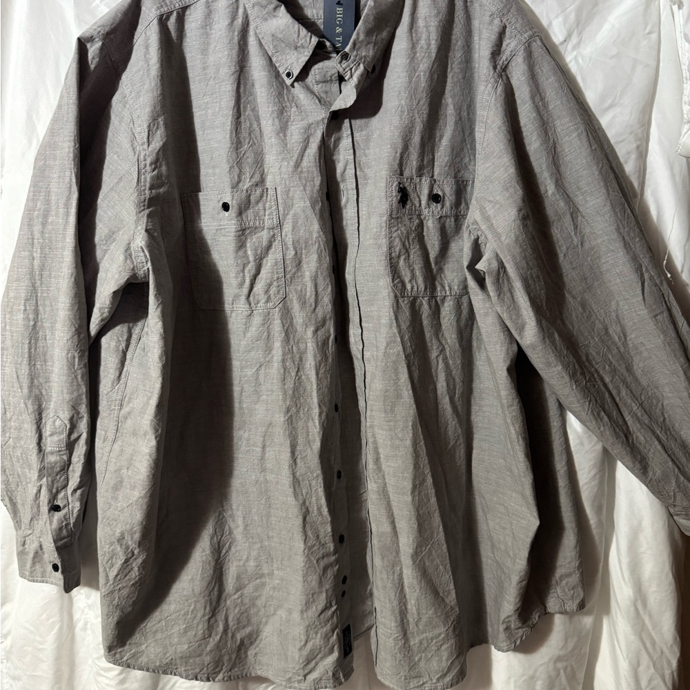 U.S. Polo Assn. Gray Casual Button Down Shirt